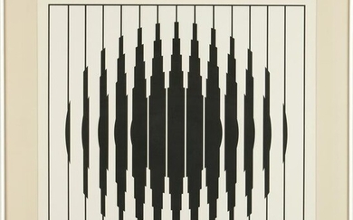 Victor Vasarely Modern Op art Screenprint, Bora D