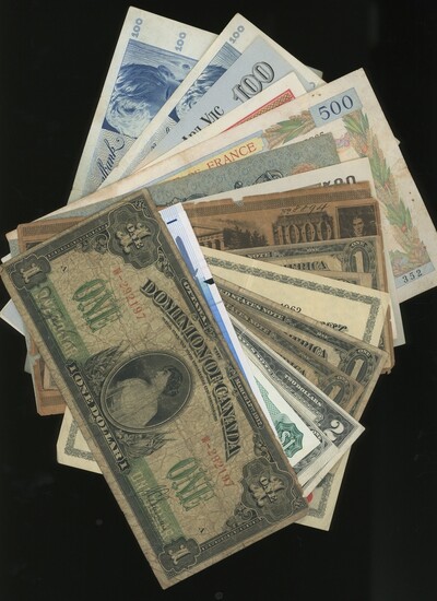 World Banknotes, group of 22 assorted