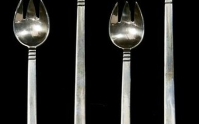 (lot of 12) Tiffany sterling ice cream forks, 3.9 toz