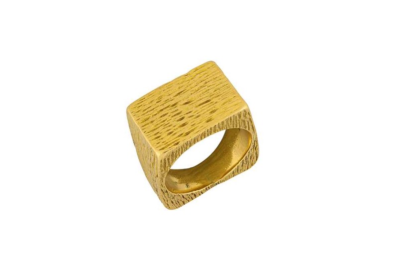 A gold ring, by Alan Martin Gard, 1967 Of...