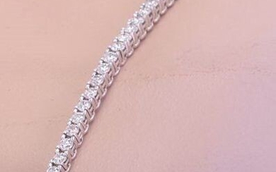 14 kt. White gold - Bracelet - 1.00 ct Diamond