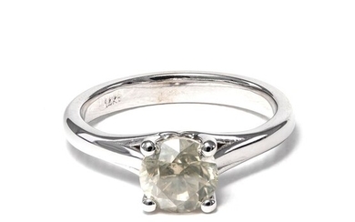 14 kt. White gold - Ring - 1.32 ct Diamond - No Reserved Price