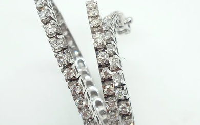 18 kt. White gold - Bracelet - 1.58 ct Diamond
