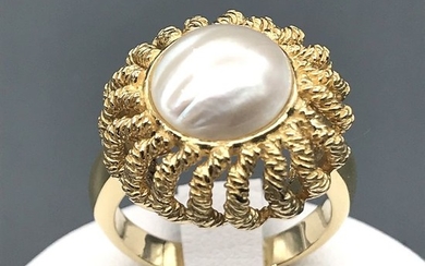 18 kt. Yellow gold, Pearl Mabè - Ring