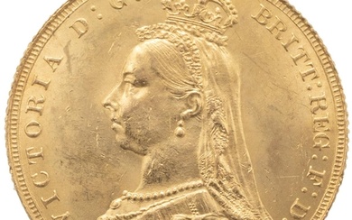 1887 Queen Victoria 'Jubilee Head' London Mint gold Sovereig...