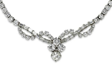 18K White Gold Diamond Necklace 8.81tdw 22g