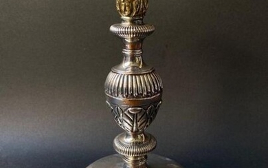 18th century silver chalice base