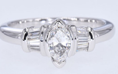 Diamond marquise ring NO RESERVE price!