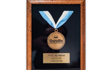 1982 Bendix Trans-AM First Place Medal Awarded to Paul Newman
