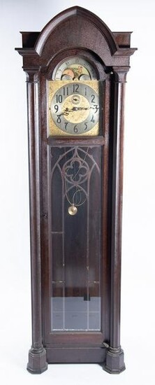 19th Century American Gothic Design Longcase Clock 79