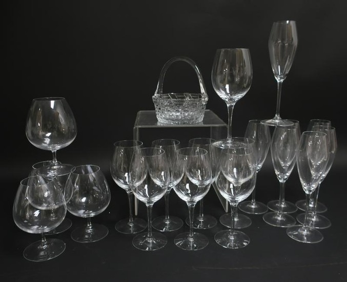20 Clear Glasses, incl. Riedel, Orrefors