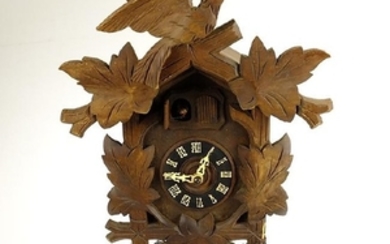 Vintage Cuckoo Clock BLACK FOREST GERMAN HAND CARVED