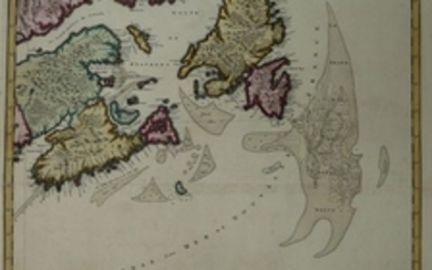 Canada, Newfoundland; Nicolaas Visscher - Carte nouvelle contenant la Partie d'Amerique (...) - ca. 1696