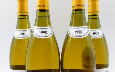 4 bouteilles PULIGNY MONTRACHET 1998 1er cru Combettes