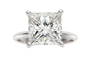 55273: Diamond, White Gold Ring Stones: Square brilli