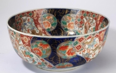 19th c. Japanese Imari porcelain bowl, 16"w