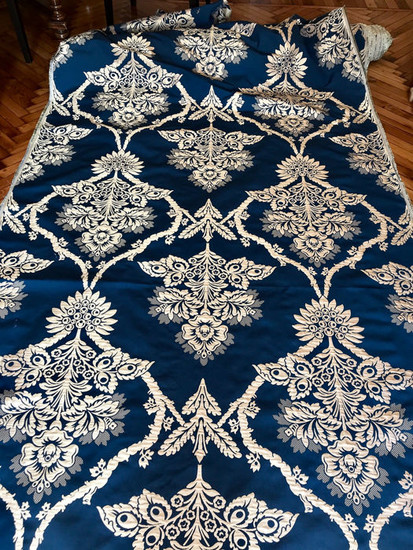 6 m x 140 cm Majestic San Leucio silk and wool fabric - silk, wool - 2017