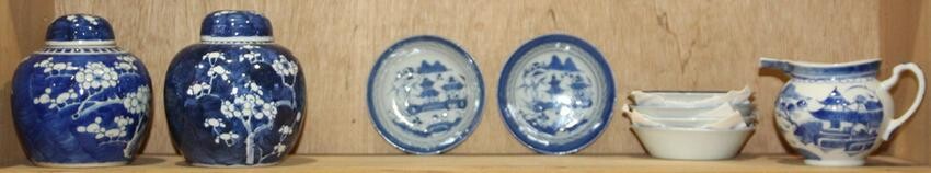 (Lot of 9) A group of Chinese Ceramic Wares