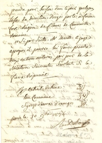 73. Antoine, baron DUBOIS (1756-1837) chirurgien,... - Lot 73 - Farrando