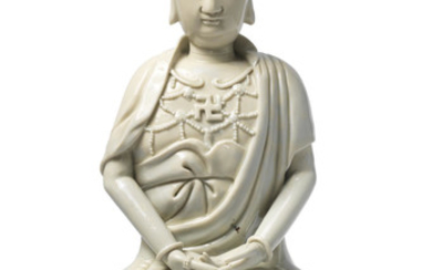 A blanc-de-Chine figure of the Buddha
