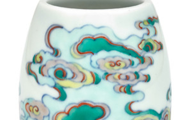Chinese Doucai Enameled Porcelain Waterpot