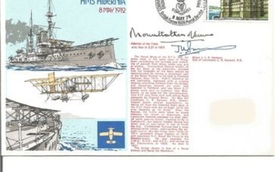 Mountbatten of Burma and Mjr JLR Samson signed navy cover. Good Condition. All signed pieces come. Good Condition. All signed...