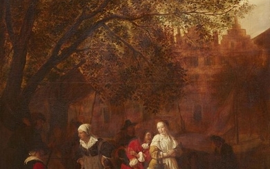 Netherlandish School 17th century, Market Scene Be…