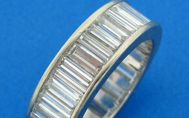 Baguette Cut Diamond White Gold ETERNITY BAND RING