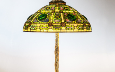 Tiffany Zodiac Turtleback Table Lamp
