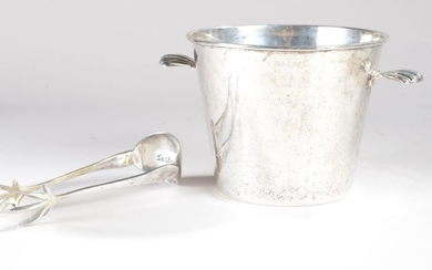 * 800° silver ice bucket with ear and...