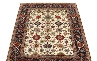 8'1 x 10'2 Hand-Knotted Indo-Persian Tabriz Area Rug, 2010s