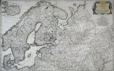 Wall Map of Scandinavia 1758