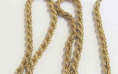 9ct Gold Rope Twist Necklace