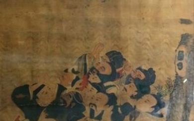 A Chinese school painting Qing dynasty (