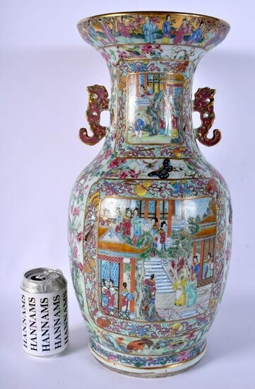 A FINE LARGE 19TH CENTURY CHINESE CANTON FAMILLE ROSE