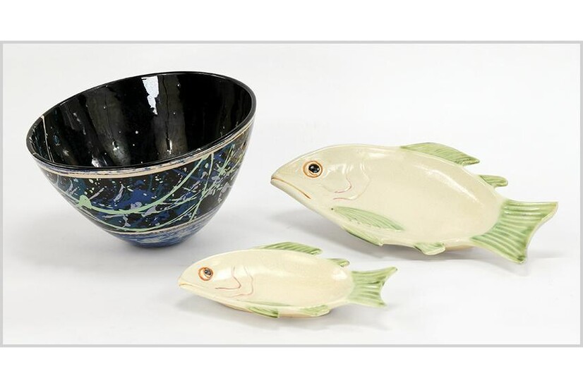 A Glazed Ceramic Bowl.