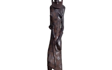 A Kenyan larger-than-life sculpture of a woman, 20th century