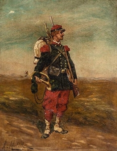 A. Melille, French Soldier on Battlefield