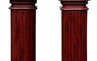 A Pair of Mahogany Pedestals