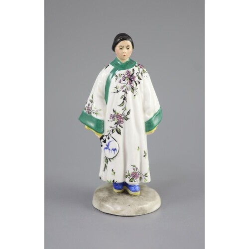 A Russian porcelain figure of a fashionable Chinese lady, Lo...