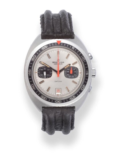 A Stainless Steel Calendar Chronograph Wristwatch, signed Breitling, Geneve, model: Datora,...
