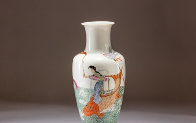 A famille-rose 'immortal' vase, Republican period | 民國 粉彩道教神仙人物圖瓶