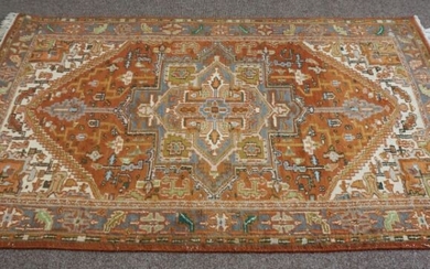 A large handmade Bokhara rug with authenticity from the Mihrab Gallery