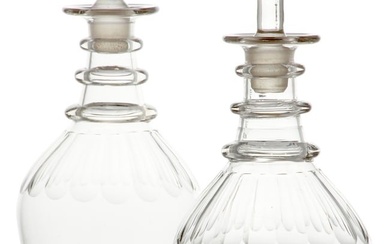 A pair of George III decanters and stoppers