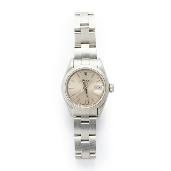 A stainless steel wristwatch, Oyster Perpetual Date