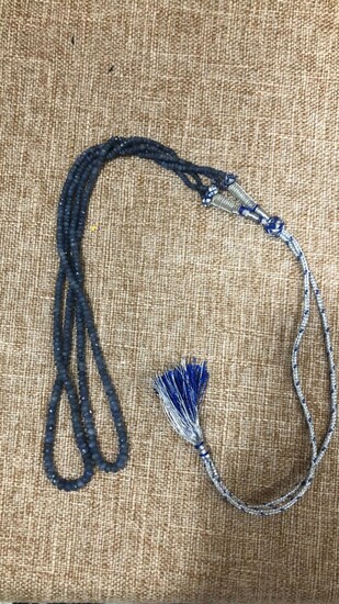 A string of sapphires