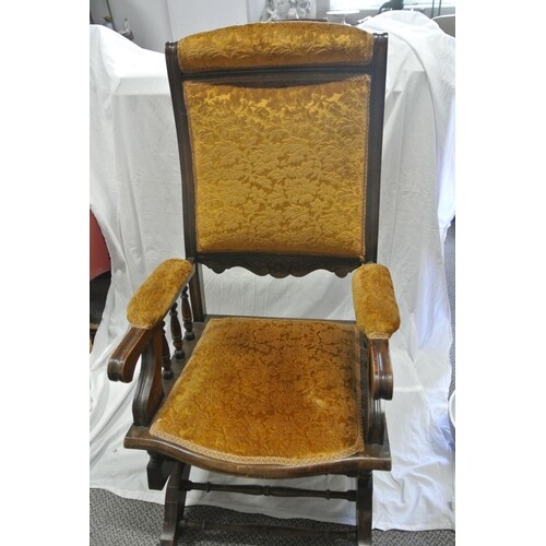 A very good Edwardian rocking chair