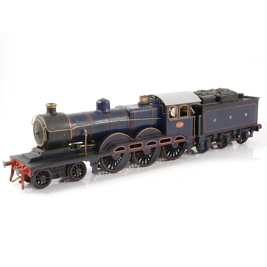 A well-built live steam gauge 1 / G scale, 45mm locomotive, GER, 4-6-0 no.1514 'Royal Train'