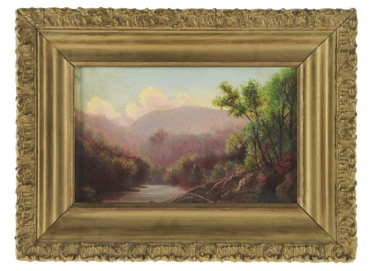 AMERICAN SCHOOL (LATE 19TH CENTURY) LANDSCAPE WITH