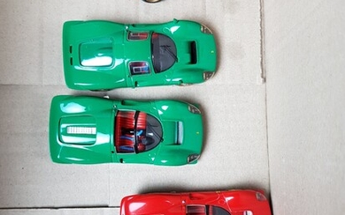 ANNECY MINIATURES - LOT de 5 véhicules échelle 1/43 métal : 2x Ferrari 412 P...